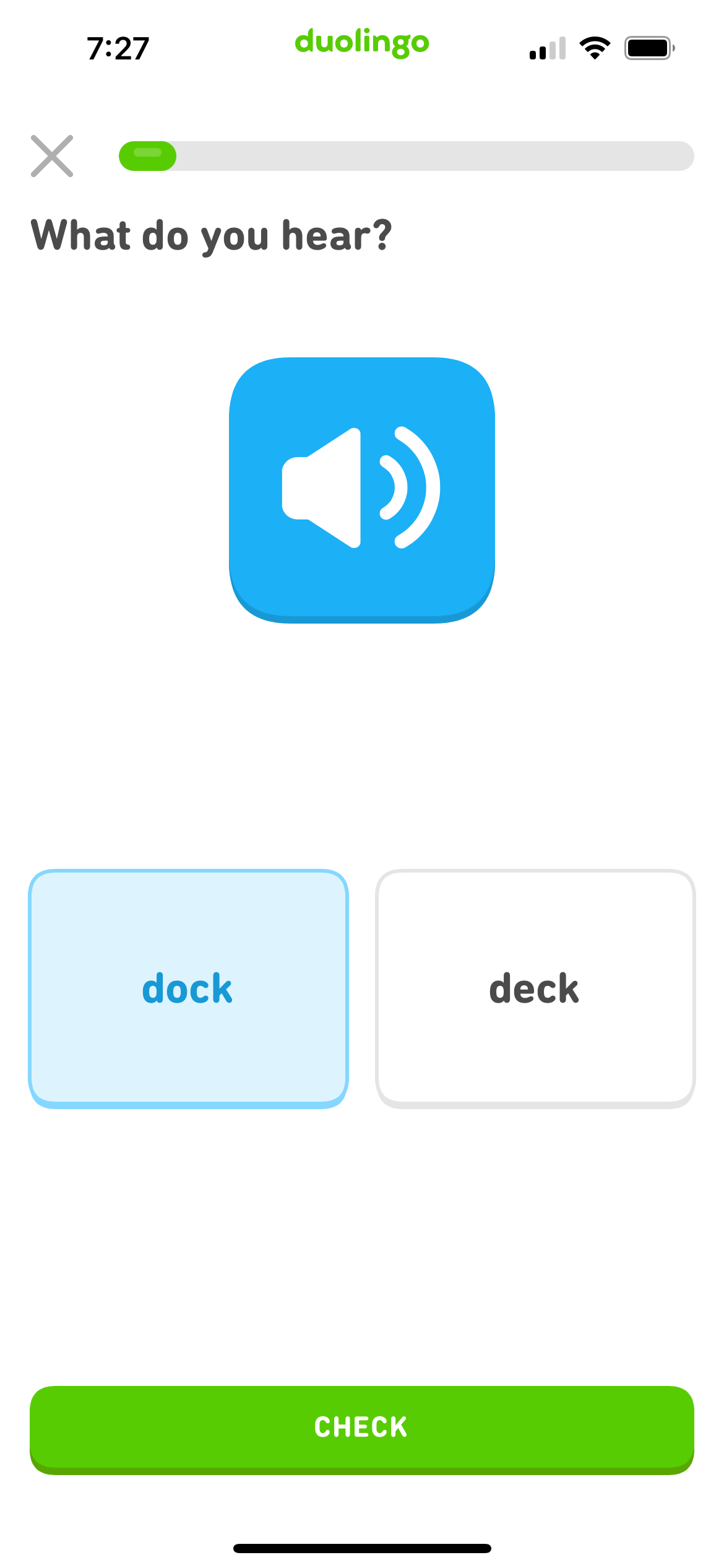 How to practice English pronunciation on Duolingo